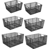 Happimess Sutton Modern Glam Handmade Wire Metal Nesting Storage Baskets In Black