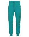 Happiness Man Pants Turquoise Size L Cotton, Polyester In Blue