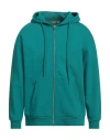 Happiness Man Sweatshirt Turquoise Size L Cotton In Blue