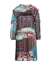 Happy 13 Woman Mini Dress Burgundy Size 2 Polyester In Red