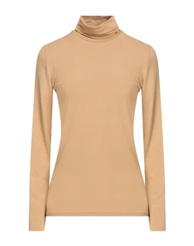 Happy 13 Woman T-shirt Camel Size Onesize Viscose, Elastane In Beige