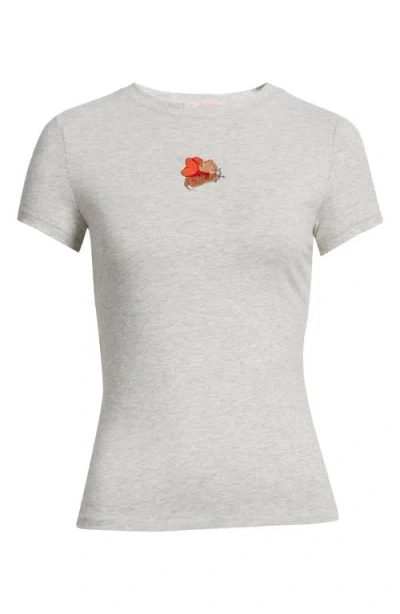 Happy Camp3r Angel Bear Baby Tee In Gray