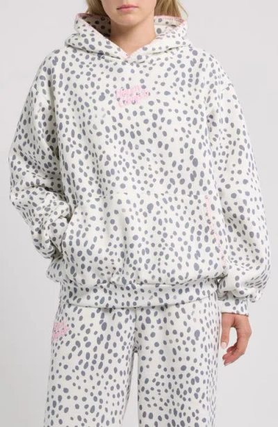 Happy Camp3r Dalmatian Darling Hoodie In Off White