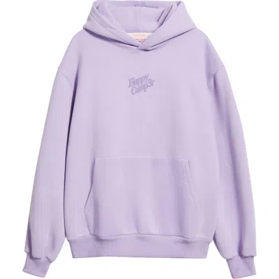 Happy Camp3r Grape Puff Series Hoodie In Purple