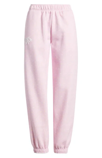 Happy Camp3r Lavender Bloom Joggers In Pink