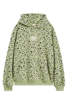Happy Camp3r Leopard Print Core Hoodie In Green