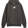 Happy Camp3r Puff Series Core Logo Cotton Blend Hoodie In Black