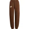 Happy Camp3r Puff Series Core Logo Cotton Blend Joggers In Brown