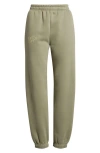 Happy Camp3r Puff Series Core Logo Cotton Blend Joggers In Green