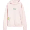 Happy Camp3r Sit With Us Embroidered Graphic Hoodie In Pink