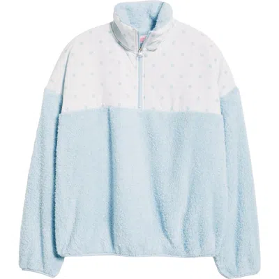 Happy Camp3r Sprinkle Aria Half Zip Fleece Pullover In Blue