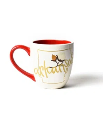Happy Everything By Laura Johnson Arkansas Motif Mug In White