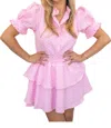 Happy Heart Crew Love Me Not Blouse In Pink In Pink