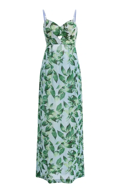 Happy Isles Dolce & Gabbana Spring 1997 Printed Silk Midi Dress