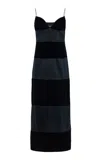 Happy Isles Emanuel By Emanuel Ungaro 90s Velvet And Satin Maxi Dress