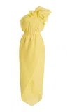 Happy Isles Halston Spring 1980 One-shoulder Silk Maxi Dress
