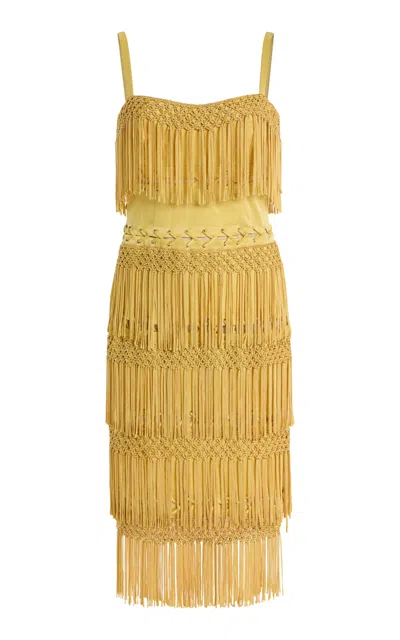 Happy Isles Mandalay 2000s Fringed Midi Dress