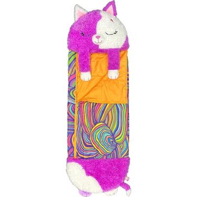 Happy Nappers Cat Pillow & Sleepy Sack Large In Multi