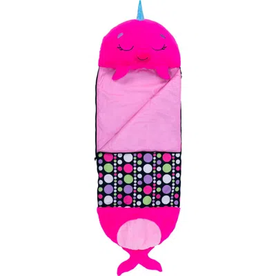 Happy Nappers Pillow & Sleepy Sack, Large Neil The Pink Narwhal 7+