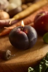 Happy Organics Plum Beeswax Candle In Multi