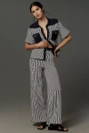 Happy Sheep Knit Trouser Pants In Blue