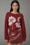 Happy Sheep Raglan Wool Cashmere Sweater In Red