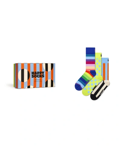 Happy Socks 3-pack Socks Gift Set In Blue