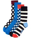 Happy Socks 4pk Mix Socks In Multi