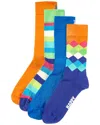 Happy Socks 4pk Mix Socks In Multi