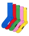 Happy Socks 5-pack Solid Socks In Blue