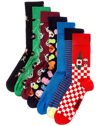 Happy Socks 7 Days Socks Gift Set In Multi