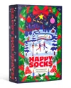 Happy Socks Advent Calendar Crew Socks Gift Set, Pack Of 24 In Blue