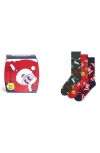 Happy Socks Assorted 3-pack Cotton Blend Crew Socks Gift Box In Multi