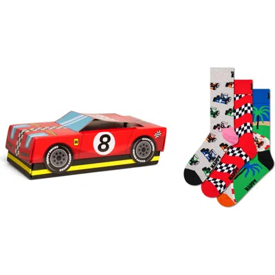 Happy Socks Assorted 3-pack Top Racer Socks Gift Box