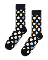 Happy Socks Big Dot Socks In Black