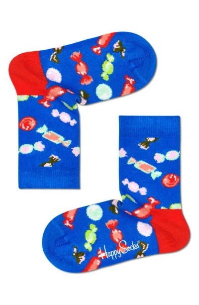 Happy Socks Kids'  Candy & Balloons 2-pack Cotton Blend Sock Gift Set In Blue