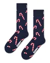 Happy Socks Candy Cane Socks In Black