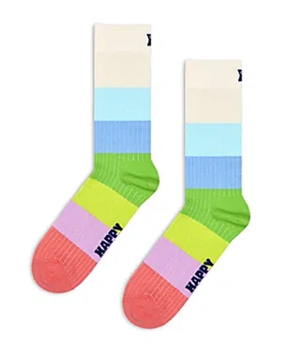Happy Socks Chunky Stripe Socks In Multi
