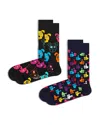 Happy Socks Classic Cotton Blend Crew Socks, Pack Of 2 In Assortment