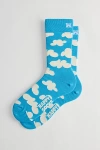 HAPPY SOCKS CLOUDY CREW SOCK IN BLUE, MEN'S AT URBAN OUTFITTERS