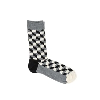 Happy Socks Cotton Tights & Women's Sock In Grey