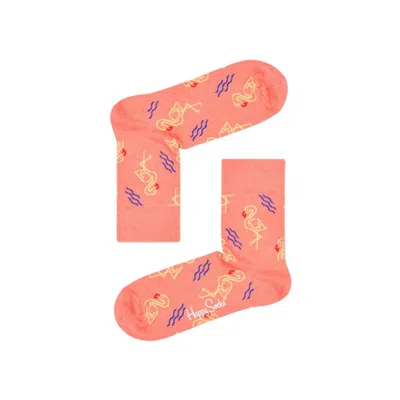 Happy Socks Cotton Tights & Women's Sock In Orange