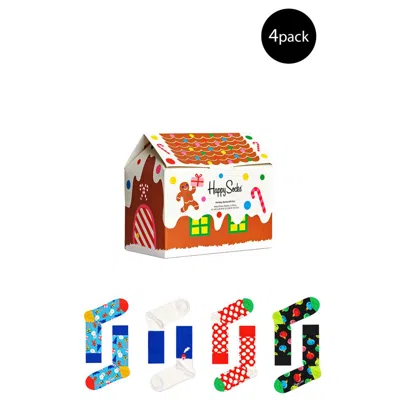 Happy Socks Cotton Tights & Women's Sock In Red
