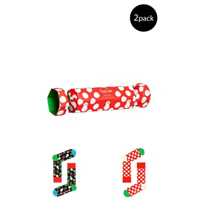 Happy Socks Cotton Tights & Women's Sock In Red