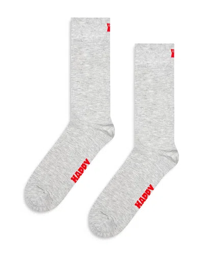Happy Socks Crew Socks In Grey
