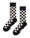 Happy Socks Dizzy Check Socks In Black
