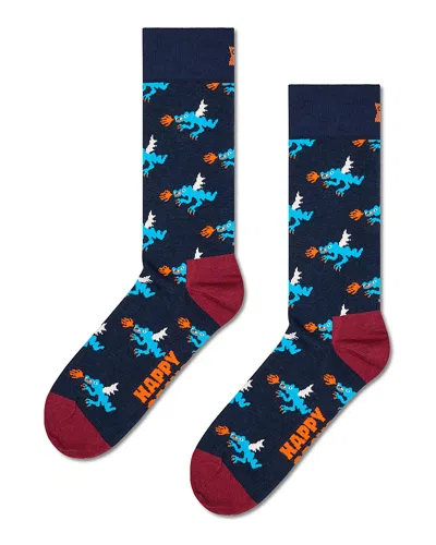 Happy Socks Dragon Socks In Blue
