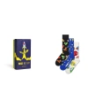 Happy Socks Elton John Crew Socks Gift Box, Pack Of 3 In Black