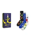 Happy Socks Elton John Printed Socks, Set Of 3 In Black
