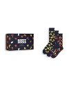 Happy Socks Food Crew Socks Gift Set, Pack Of 3 In Navy